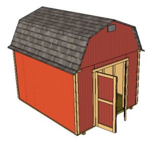 Gambrel Roof 10X12 Shed Plans