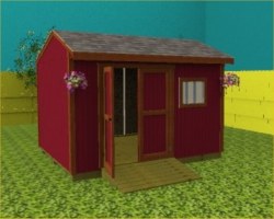 shed she has been wanting 12 x10 wooden garden shed