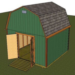 10X12 Gambrel Shed Plans