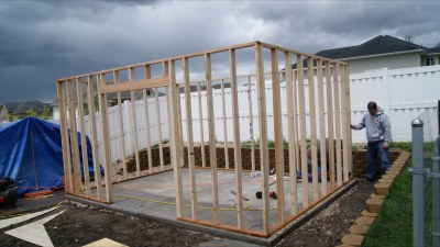 Best metal storage shed, building shed on existing slab