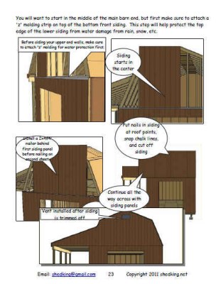barn shed plans sample building guide page