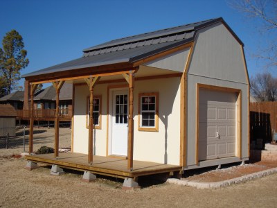 Barn Shed with Porch Plans