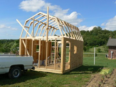 12X16 Gambrel Shed Plans