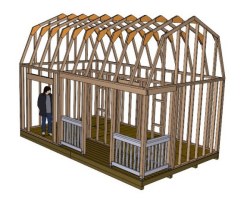 12X20 Gambrel Shed Plans