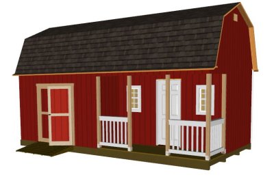 barn shed with porch plans loft bed building plans free gambrel shed ...