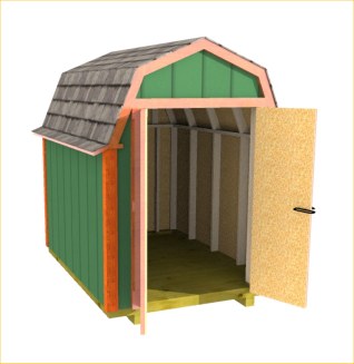 Gambrel Roof Shed Plans 12X16