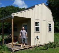 Barn Shed with Porch Plans