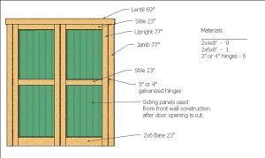 Wood Shed Door Plans