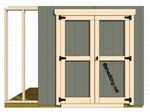 Building Double Shed Doors