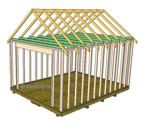 Shed Roof Framing Building your gable shed roof