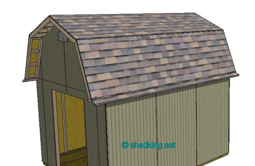 Gambrel Roof Shed