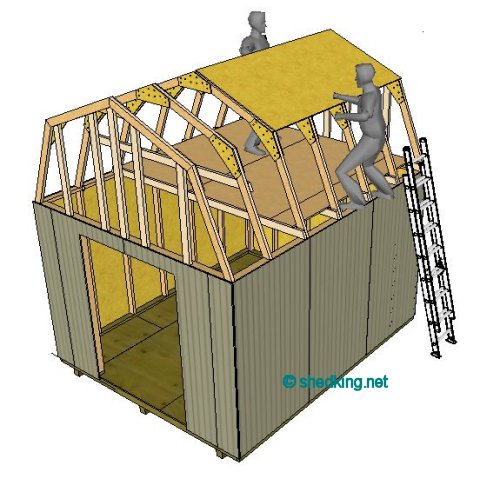 Framing Gambrel Roof Shed http://www.shedking.net/shed-roof-gambrel 