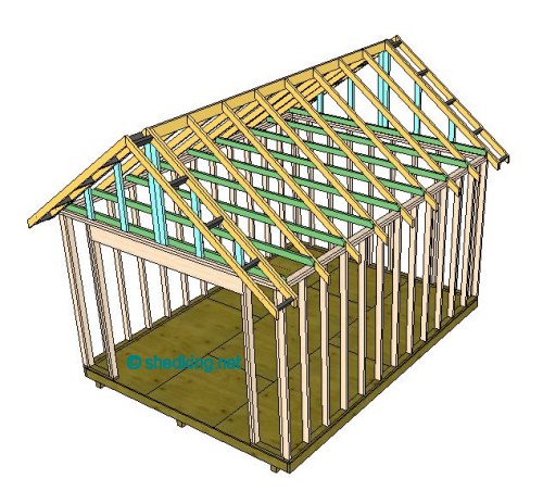 Shed Gable Roof Framing