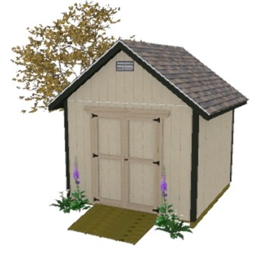 in all my shed plans. Here's an example below of a 10x10 gable shed 