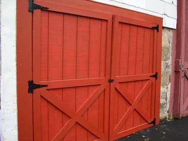 Top of right shed door sticking out.