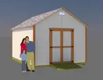 12x16 Storage shed building plans for instant download. Comes with 36 page construction guide, blueprints, materials list, and email support.