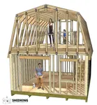 16x20 Barn Shed Framing 600