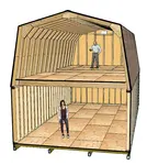16x30 barn shed plans for building your shed house, workshop shed, storage shed.