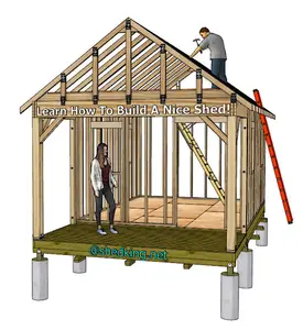 Learn how to build a shed with free guides on everything from planning to building a shed roof.  