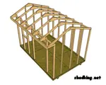 Here's a simple how to build a shed roof guide.  Your shed roof construction and shed roof design from building simple shed roof trusses right here at shedking.net