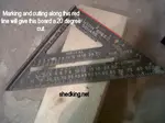 How to use a speed square to easily make angle cuts for shed walls, floors, and trusses for building your shed.