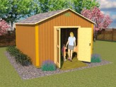12x16 simple gable storage shed plans