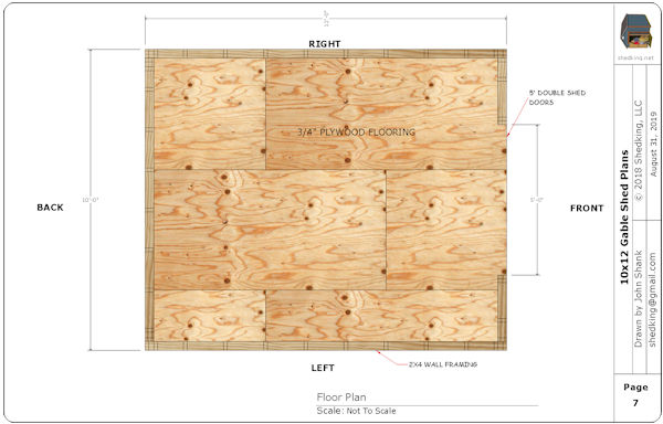 10x12 gable shed plans