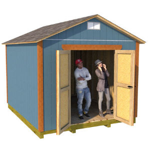 10x12 gable shed plan 300x300