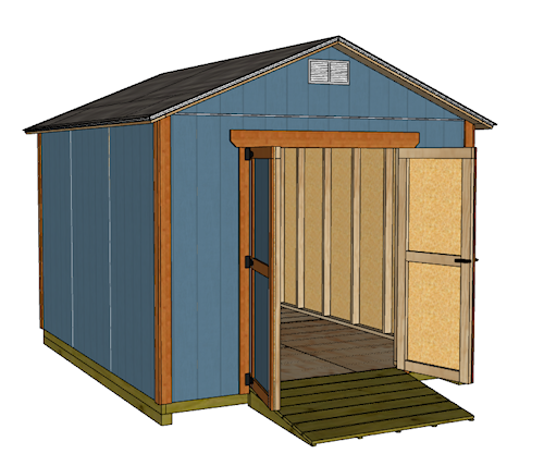 10x12 gable shed plans