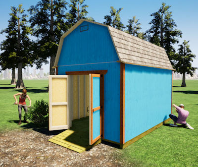 10x16 barn shed plans