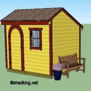 10x8 saltbox shed plan
