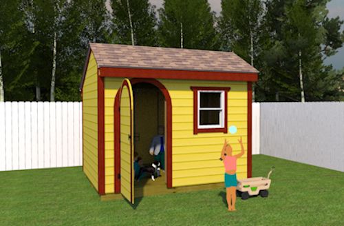 10x8 Saltbox Shed Plans