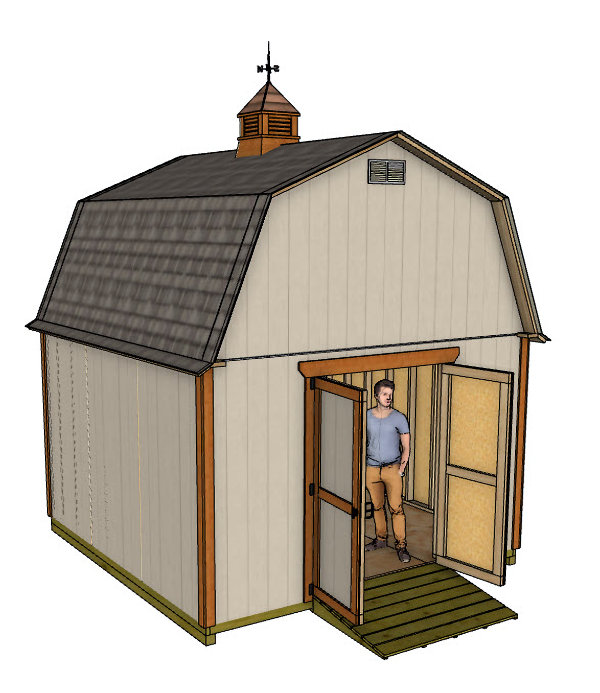 12x12 barn shed plan 