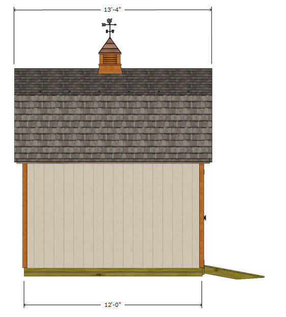 12x12 Gambrel Roof Shed Plans, Barn Shed Plans, Small Barn Plans