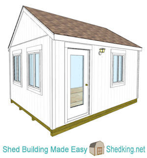 12x16 backyard office plans