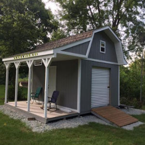 12x16 barn with porch plan 300x300