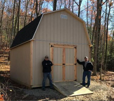 12x16 barn shed plan door on end wall