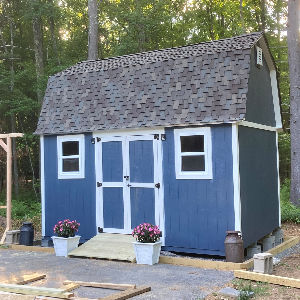 12x16 barn shed plan doors on long wall