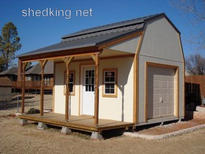 beautiful 12x16 barn shed with porch with vinyl siding