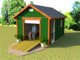 12x16 gable garage storage shed plans