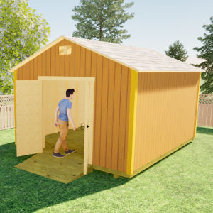 12x16 gable shed plan 300x300