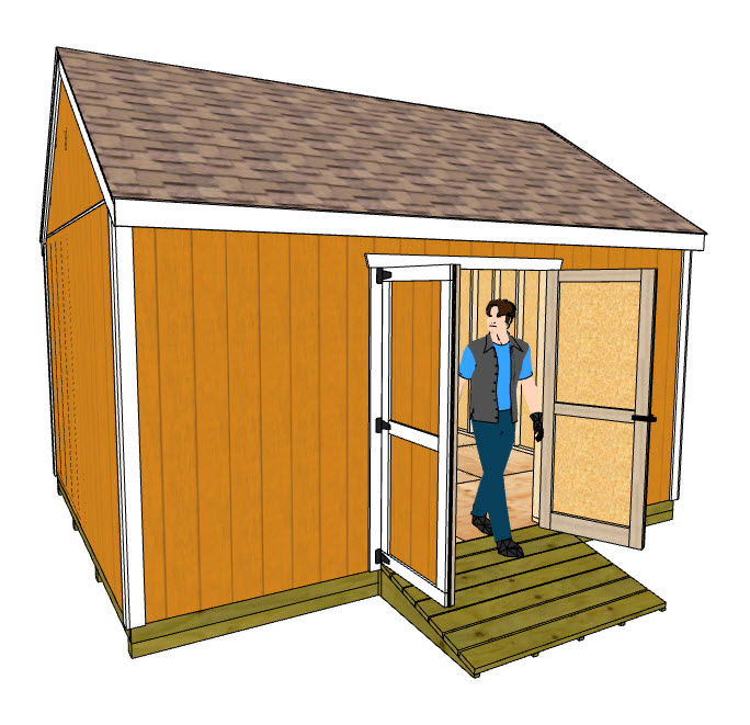 12x16 Tall Gable Shed Plan