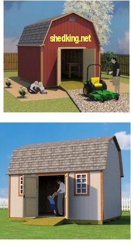 Easy to build 12x16 barn shed