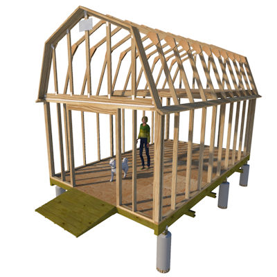 12x20 barn shed plans that Kalvin used