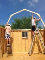 how to build a barn style truss for your shed