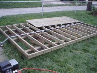 how to build a shed floor and shed foundation