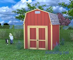 8x10 small barn building plans