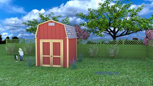 Small Barn Plans 8x10, Barn Shed Plans