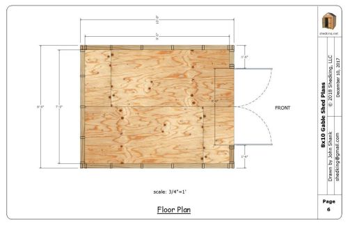 8x10 gable shed plans