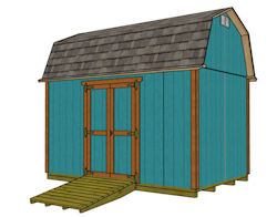 8x12 barn shed plans come with 2 options